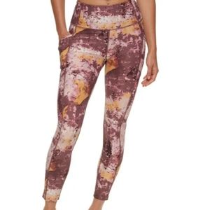 CALVIN KLEIN 💥 Performance Printed High-Waist 7/8 Length Leggings  (Size:L)